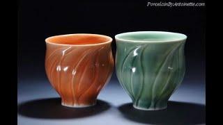 How to make porcelain dinnerware on the pottery wheel.