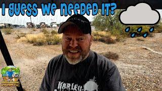 Rainy Day Projects In RV ~ VERY Moist Desert Life in Quartzsite, Arizona