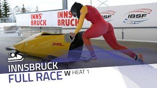 Innsbruck #3 | Women's Monobob World Series Heat 1 | IBSF Official