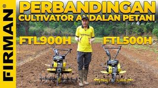 PERBANDINGAN MESIN BAJAK MINI SINGLE GARDAN FTL900H VS FTL500H DI LADANG KERING