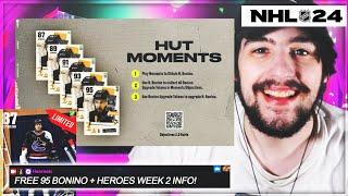 INSANE NEW FREE 95 CARD + WEEK HEROES EVENT INFO IN NHL 24 HUT