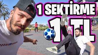 SOKAKTA PARA DAĞITMA YARIŞMASI (1 SEKTİRME=1 TL)