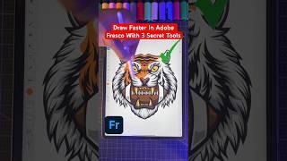 This Secret Tool Helps You Design Faster!  Adobe Fresco  #art #drawing #shorts