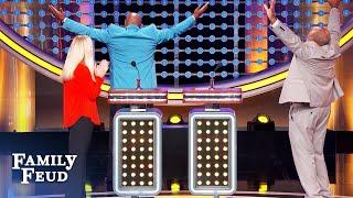 Steve Harvey goes WILD for podium answer!!