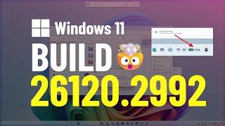  Windows 11 build 26120.2992 – NEW Battey Percentage, AI in search, Bing replacement