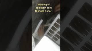 ngelemburrr geeess endak endake# install ac pendingin ruangan# ngonek baut nepel pipa ac