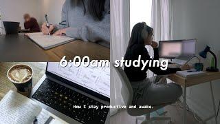 6AM Productive Mornings ️ | early studying and research, morning routine, days in my life