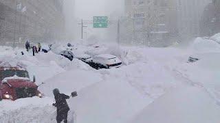 Now New York, US in a state of emergency! Massive snowstorm buries cars in Buffalo