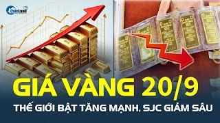 Giá vàng hôm nay 20/9: Thế giới bật TĂNG MẠNH, SJC giảm sâu | CafeLand