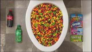 Will it Flush? - Coca Cola, Fanta, Sprite, Skittles, Reese's, M&M's, Orbeez, Candy