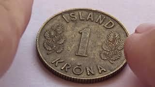 1 Old Island Krona Coin