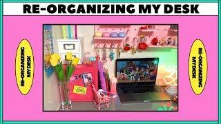 [ENG] 나만의 책상 꾸미기! (pink & grey)  / Re-organizing my desk