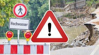 3-Tage-Wetter: Sturzfluten und Hochwasser! Wo es auch bei uns gefährlich werden kann