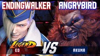 SF6 ▰ ENDINGWALKER (Ed) vs ANGRYBIRD (Akuma) ▰ High Level Gameplay