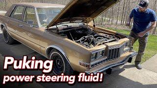 Replacing the power steering pump in the '87 Plymouth Gran Fury