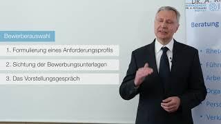 Seminar Einstellungsgespräche führen und Bewerberauswahl