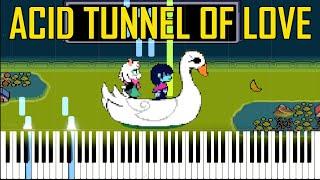 Acid Tunnel of Love - Deltarune Chapter 2 (Synthesia Piano Tutorial)