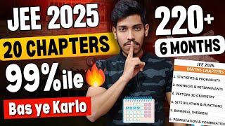 JEE Mains 2025: Only 20 Chapters to Score 99%ile| 0 to IIT #jee2025 #iit #jeemains