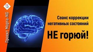 Сеанс коррекции негативных состояний Не горюй |  Проект Марта-NG