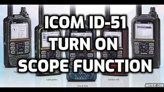 ICOM ID-51 Band Scope function