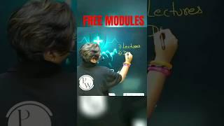 PW FREE MODULES De Raha hai STUDENTS Ko  #freemodules #ashortaday #pw #shorts #ytshorts