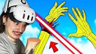 Я Отрезал Себе РУКУ но могу ей шевелить в VR. (Hand Physics Lab VR)