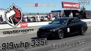 900whp Single Turbo N54 BMW 335i Goes Roll Racing