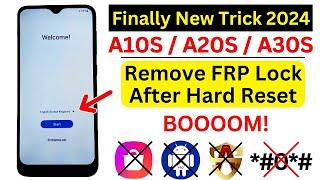 WITHOUT PC Finally Samsung A10s/A20s/A30s FRP Bypass 2024 Unlock - Google Account Remove - No *#0*#
