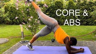 20 Minute Core and Abs Workout - Dumbbells + Bodyweight | Soley Infinite World