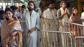 Actor Naga Chaitanya Actress Sai Pallavi Tirumala Temple Visit Complete Video