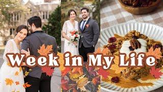 Week in My Life Vlog  Wedding Photos, Making Fall Breakfast Recipes, and DIY Decor