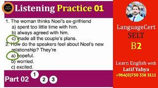 LanguageCert B2 | Listening Test 01 | With Answers #english #englishwithlatif