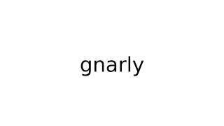 gnarly #slang #slangs #english #meaning #meanings #definition #definitions