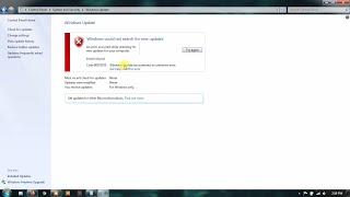 Easy To Fix Windows 7 and Server 2008 R2 Update Error Code 80072EFE