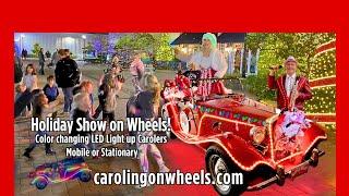 Christmas Carolers Orlando, Florida. Holiday entertainers for hire. Holiday Show on Wheels.