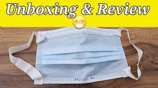 Medinain disposable protective face mask unboxing and review