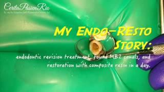 My endo resto revision treatment story on maxillary molar with 4 canals (spesialis konservasi gigi)