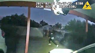 Officer Shoots at a Sexual Assault Suspect as He Attempts To Run From The Victim's Residence