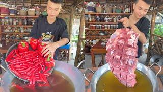 Chef Ny: Fry chili catfish, Beef fry sweet soup, Fish fry and stew tomatoes | Amazing cooking skill