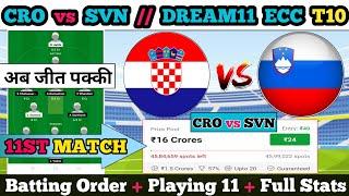 Cro vs svn Dream11 || cro vs svn Dream11 prediction || cro vs svn 11st Match || cro vs svn