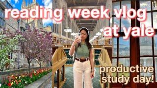 STUDY VLOG: reading week at yale university (productive & studying for finals)