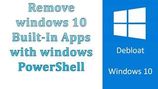 Remove Windows 10 Apps using PowerShell