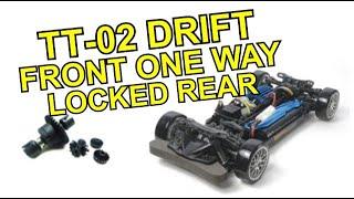 Tamiya TT-02 Essential Drift Mods - Part 2 - Upgrading to Front One Way Diff and Rear Lock