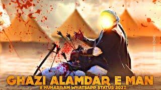 Ghazi Alamdar e Man | Mola Abbas Alamdar Shahadat Whatsapp status |8 Muharram Status| Ishq e Hasnain