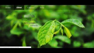 Transparent menu bar with hover fade out effects web design tutorial ||Coding Room||