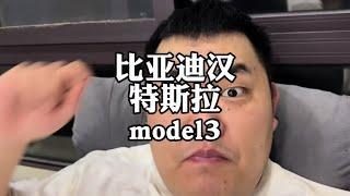 比亚迪汉和特斯拉model3，怎么选？#比亚迪汉ev #特斯拉model3