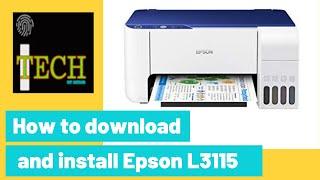 How to download and install Epson L3115