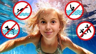 Vania Mania Kids learn Safety Rules in the pool and on the beach - Useful story for kids