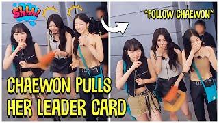 LE SSERAFIM Chaewon Pulls Her Leader Card