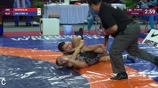 1/4 FS - 68 kg: M. MORHUN (UKR) v. V. ZALUTSKI (BLR)